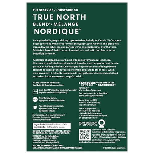 Starbucks, True North Blend, Light Roast, K-Cup Pods, 24 Count