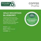 Green Mountain Coffee Roasters, Wild Mountain Blueberry, Light Roast, K-Cup Pods, 72.0 Count