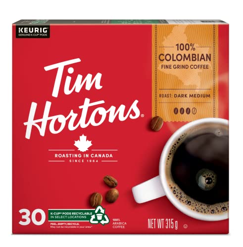 Tim Hortons, Unflavored, Medium Roast, Coffee, 30 Count