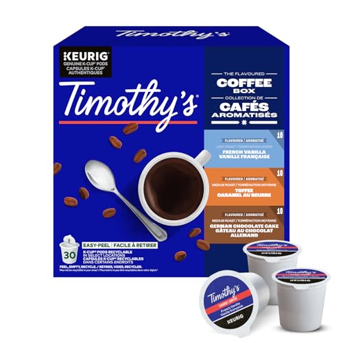 TIMOTHY'S, The Flavoured Coffee, Dark Roast, Coffee, 30 Count