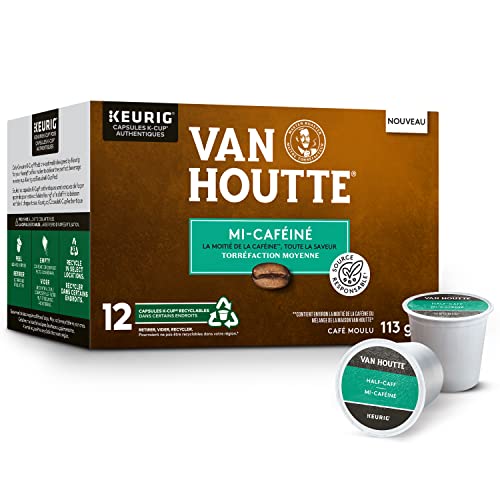 Van Houtte, Half Caff, Medium Roast, K-Cup Pods, 72 Count