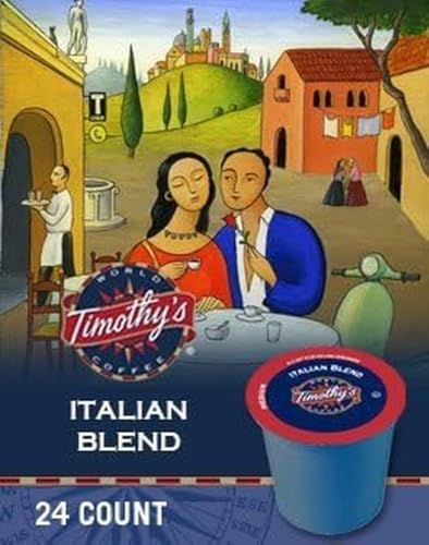 TIMOTHY'S, Italian Blend, Light Roast, Coffee, 24 Count