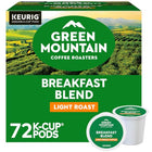Green Mountain Coffee Roasters, Breakfast Blend, Light Roast, Coffee, 72.0 Count