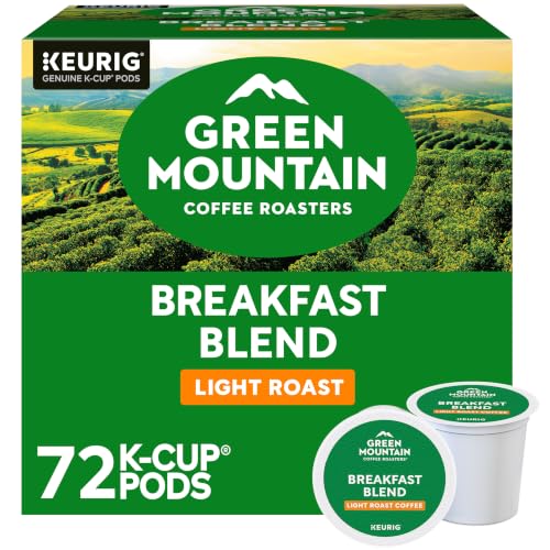 Green Mountain Coffee Roasters, Breakfast Blend, Light Roast, Coffee, 72.0 Count