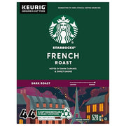 Starbucks, French Roast, Dark Roast, K-Cup Pods, 44 Count