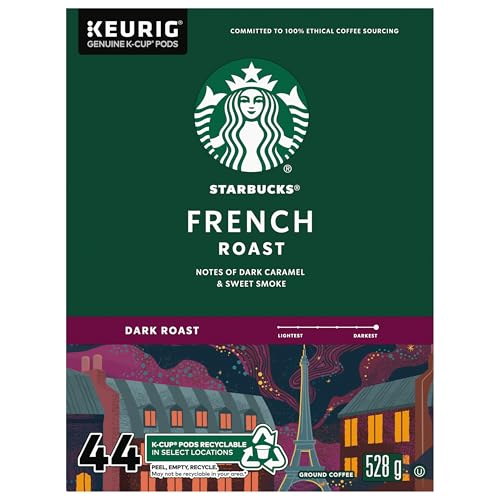 Starbucks, French Roast, Dark Roast, K-Cup Pods, 44 Count