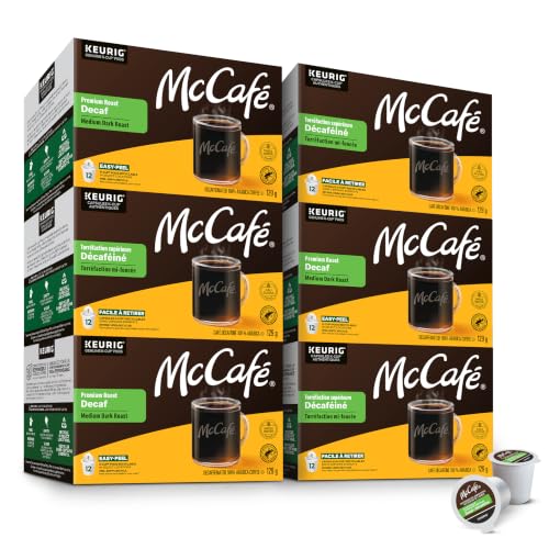 McCafe, Premium Roast Decaf, Dark Roast, Coffee, 72 Count