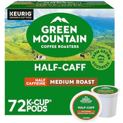 Green Mountain Coffee Roasters, Half Caff, Medium Roast, Coffee, 72.0 Count