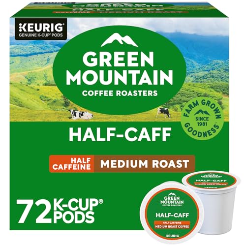 Green Mountain Coffee Roasters, Half Caff, Medium Roast, Coffee, 72.0 Count