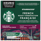 Starbucks, French Roast, Dark Roast, K-Cup Pods, 10 Count