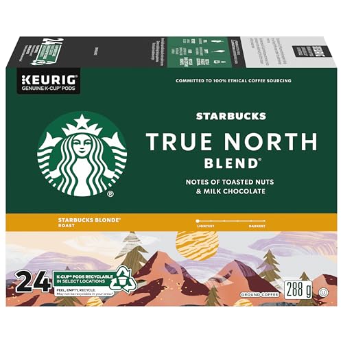 Starbucks, True North Blend, Light Roast, Coffee, 24 Count
