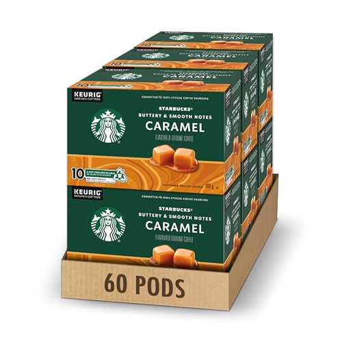Starbucks, Caramel, Medium Roast, Coffee, 60 Count