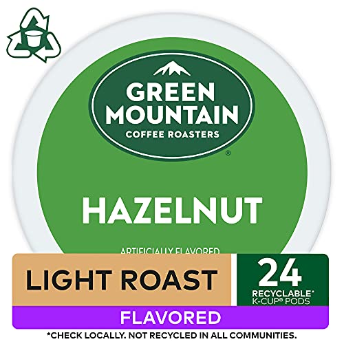 Green Mountain Coffee Roasters, Hazelnut, Light Roast, K-Cup Pods, 24.0 Count