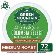 Green Mountain Coffee Roasters, Colombia Select, Medium Roast, K-Cup Pods, 72.0 Count