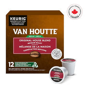 Van Houtte, House Blend Decaf, Medium Roast, K-Cup Pods, 12 Count