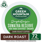 Green Mountain Coffee Roasters, Sumatra Reserve, Dark Roast, K-Cup Pods, 72.0 Count