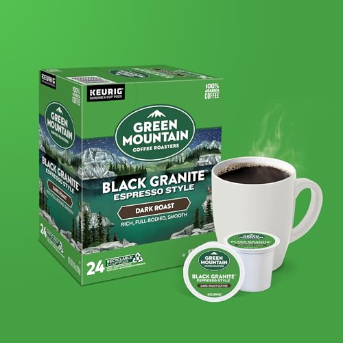 Green Mountain Coffee Roasters, Black Granite, Dark Roast, Beans, 96.0 Count