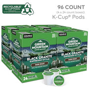 Green Mountain Coffee Roasters, Black Granite, Dark Roast, Beans, 96.0 Count