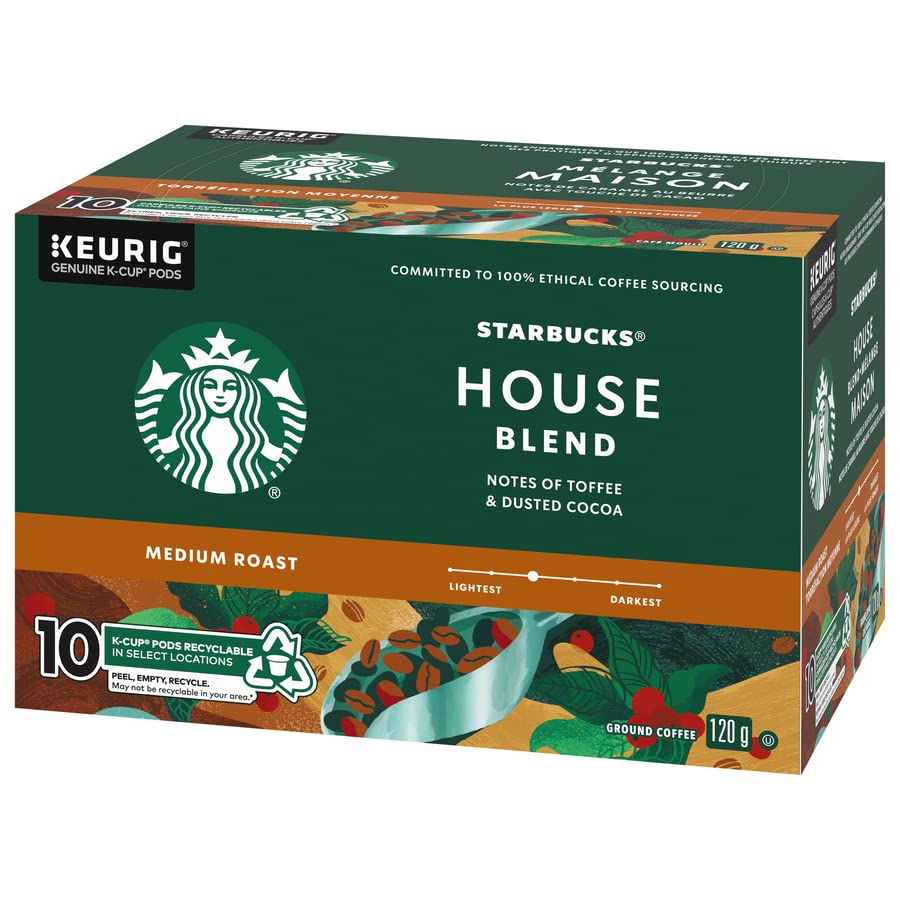 Starbucks, House Blend, Medium Roast, K-Cup Pods, 60 Count
